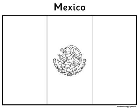 mexican flag template to color